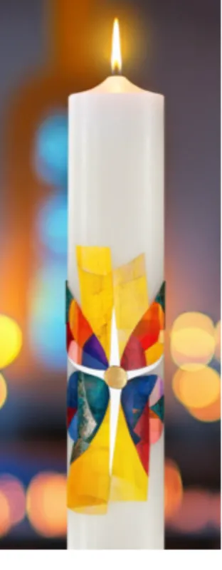 Osterkerze (Foto: Kirchgemeinde) Osterkerze (Foto: Kirchgemeinde)